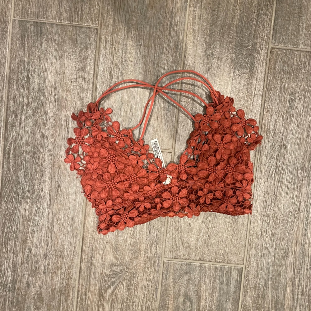 Free People burnt orange bralette